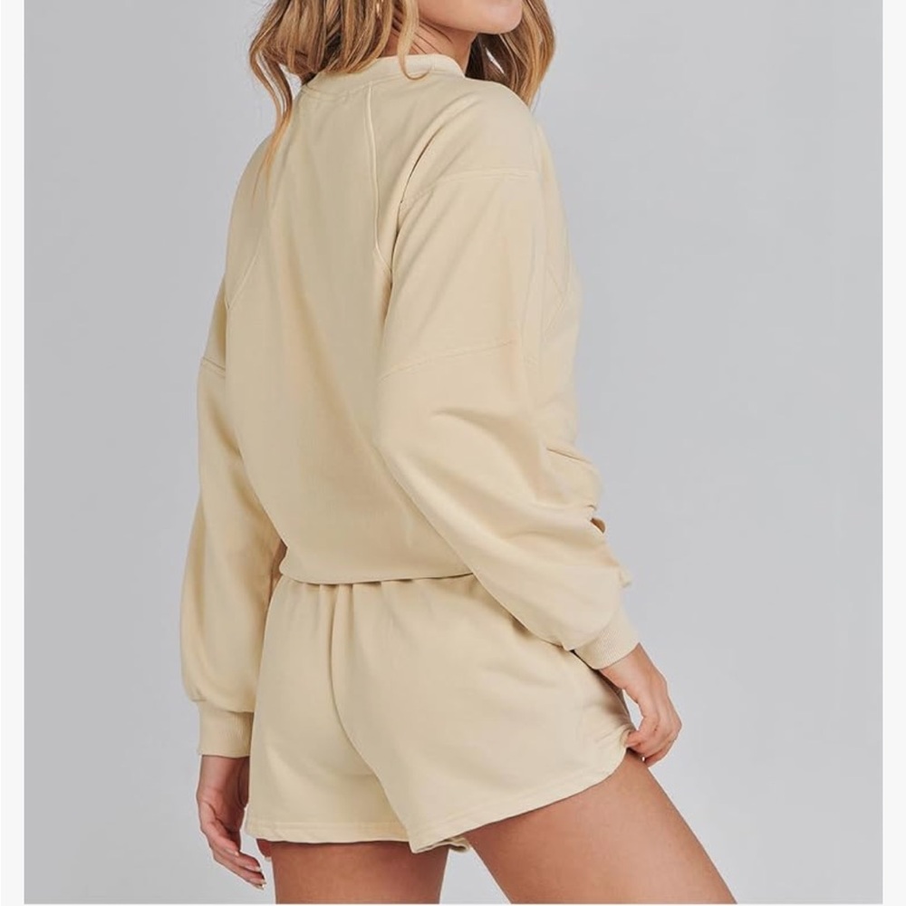 MEROKEETY Women's 2025 Oversized Batwing Sleeve Lounge Set - Picture 5 of 9